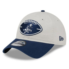 Dallas Cowboys New Era 2024 Sideline Historic 9TWENTY Adjustable Hat - Stone/Navy - NFL