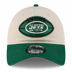 New York Jets New Era 2024 Sideline Historic 9TWENTY Adjustable Hat - Stone/Green - NFL