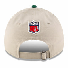 New York Jets New Era 2024 Sideline Historic 9TWENTY Adjustable Hat - Stone/Green - NFL