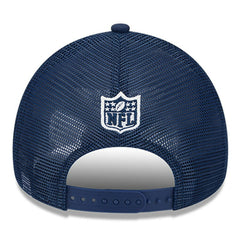 Dallas Cowboys New Era Youth 2024 Sideline Historic 9FORTY A-Frame Trucker Adjustable Hat - Stone/Navy - NFL