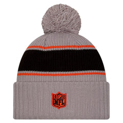 Cincinnati Bengals New Era 2024 Sideline Sport Cuffed Knit Hat with Pom - Gray - NFL