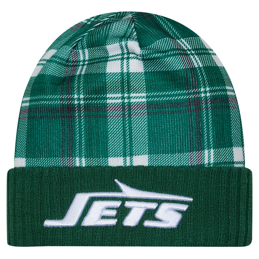 New York Jets New Era Sideline Statement Cuffed Knit Hat - Green - NFL