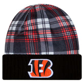Cincinnati Bengals New Era Sideline Statement Cuffed Knit Hat - Black - NFL