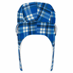 Indianapolis Colts New Era Sideline Plaid Sherpa Trapper Hat - Royal - NFL