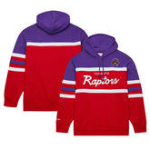 Mitchell & Ness Toronto Raptors Head Coach Pullover Hoodie Red/Purple