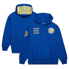 Mitchell & Ness Golden State Warriors Team OG 2.0 Vintage Logo Fleece Pullover Hoodie Royal