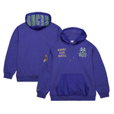 Mitchell & Ness Milwaukee Bucks Team OG 2.0 Vintage Logo Fleece Pullover Hoodie Purple