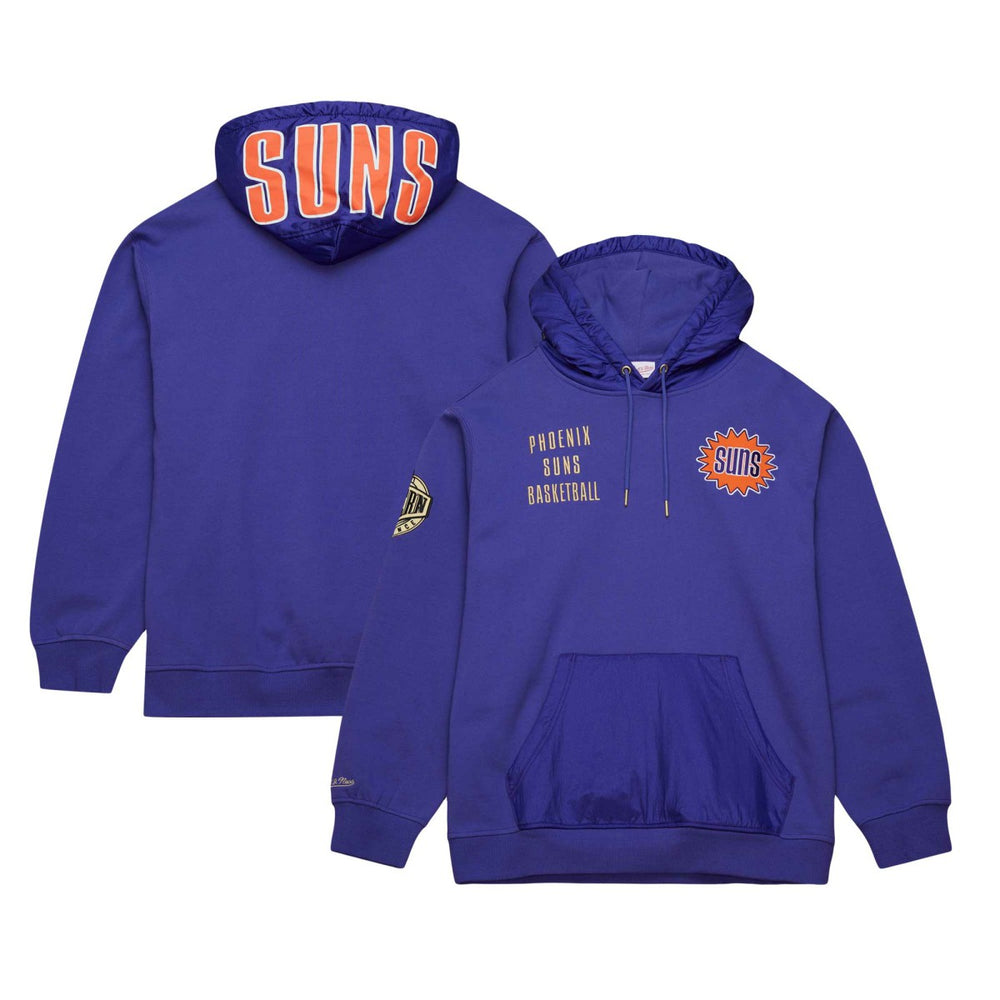Mitchell & Ness Phoenix Suns Team OG 2.0 Vintage Logo Fleece Pullover Hoodie Purple