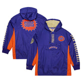 Mitchell & Ness Phoenix Suns Team OG 2.0 Vintage Logo Anorak Windbreaker Quarter-Zip Jacket Purple