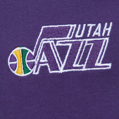 Mitchell & Ness Utah Jazz Hardwood Classics Team OG 2.0 Premium Vintage Logo T-Shirt Purple