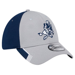 New Era Dallas Cowboys Gray Retro Joe Active Visor Trim 39THIRTY Flex Hat - NFL