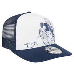 New Era Dallas Cowboys Distressed 9FIFTY A-Frame Snapback Hat - White/Navy - NFL
