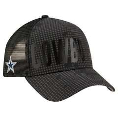 Dallas Cowboys New Era Midnight Ink Tonal A-Frame 9FORTY Adjustable Hat - Graphite - NFL