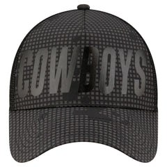 Dallas Cowboys New Era Midnight Ink Tonal A-Frame 9FORTY Adjustable Hat - Graphite - NFL