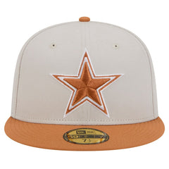 Dallas Cowboys New Era Two-Tone Color Pack 59FIFTY Fitted Hat - Stone/Brown - NFL