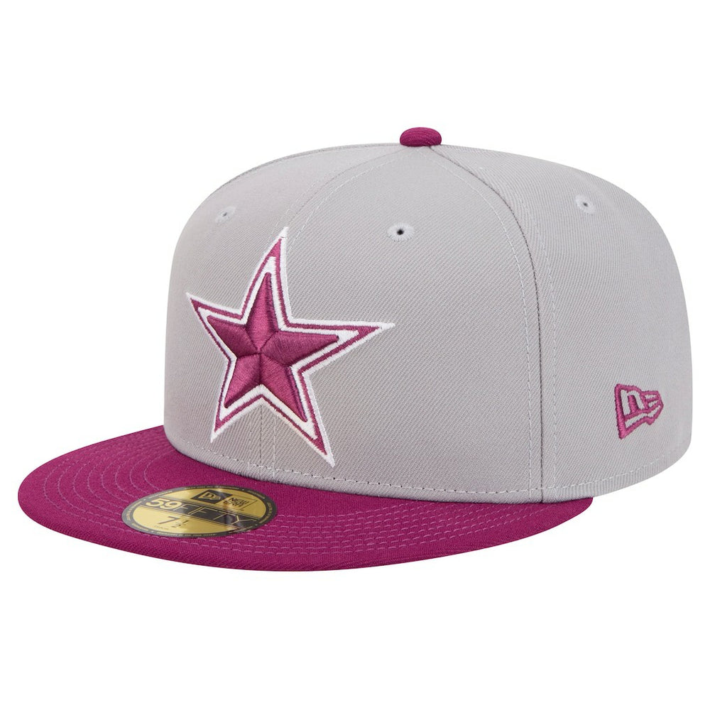 Dallas Cowboys New Era Two-Tone Color Pack 59FIFTY Fitted Hat - Gray/Purple - NFL