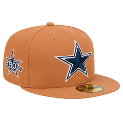 Dallas Cowboys New Era Color Pack Side Patch 59FIFTY Fitted Hat - Brown - NFL