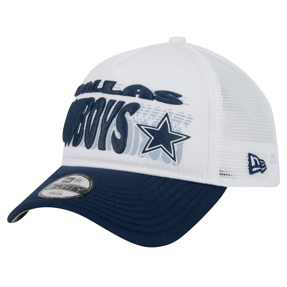 Dallas Cowboys New Era Preschool Team Printed A Frame 9FORTY Adjustable Hat - White - NFL