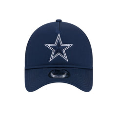 Dallas Cowboys New Era Main A-Frame Trucker 9FORTY Adjustable Hat - Navy - NFL