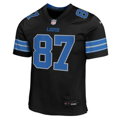 Sam LaPorta Detroit Lions Youth Game Jersey - Black - Nike