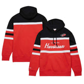 Carolina Hurricanes Mitchell & Ness Head Coach Pullover Hoodie - Red/Black | NHL Clearance
