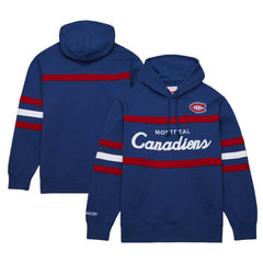 Montreal Canadiens Mitchell & Ness Head Coach Pullover Hoodie - Navy | NHL Clearance