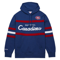 Montreal Canadiens Mitchell & Ness Head Coach Pullover Hoodie - Navy | NHL Clearance