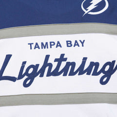 Tampa Bay Lightning Mitchell & Ness Head Coach Pullover Hoodie - White/Blue | NHL near me