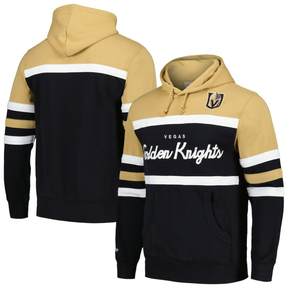 Vegas Golden Knights Mitchell & Ness Head Coach Pullover Hoodie - Black/Gold | NHL online