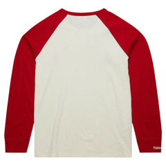 Chicago Blackhawks Mitchell & Ness Legendary Slub Vintage Raglan Long Sleeve T-Shirt - Cream | NHL discount