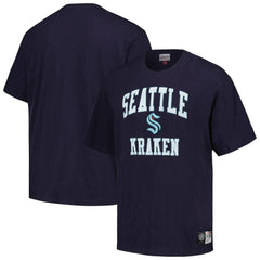 Seattle Kraken Mitchell & Ness Legendary Slub T-Shirt - Deep Sea Blue | NHL Clearance