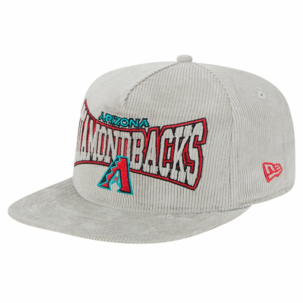 New Era Arizona Diamondbacks Gray Corduroy Golfer Snapback Hat Near Me
