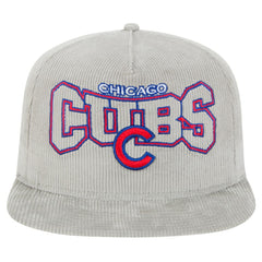 New Era Chicago Cubs Gray Corduroy Golfer Snapback Hat Online