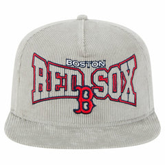 New Era Boston Red Sox Gray Corduroy Golfer Snapback Hat Discount