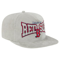 New Era Boston Red Sox Gray Corduroy Golfer Snapback Hat Discount