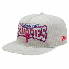 New Era Philadelphia Phillies Gray Corduroy Golfer Snapback Hat Sale