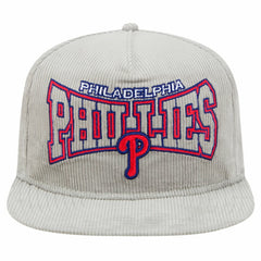 New Era Philadelphia Phillies Gray Corduroy Golfer Snapback Hat Sale