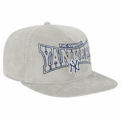 New Era New York Yankees Gray Corduroy Golfer Snapback Hat for sale