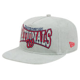 New Era Washington Nationals Gray Corduroy Golfer Snapback Hat Outlet