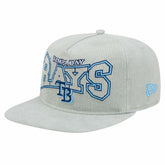 New Era Tampa Bay Rays Gray Corduroy Golfer Snapback Hat for sale
