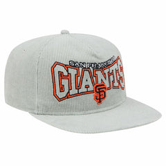 New Era San Francisco Giants Gray Corduroy Golfer Snapback Hat for sale