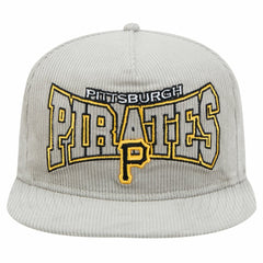 New Era Pittsburgh Pirates Gray Corduroy Golfer Snapback Hat Near Me