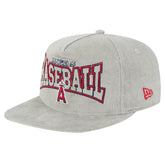 New Era Los Angeles Angels Gray Corduroy Golfer Snapback Hat Outlet