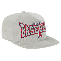 New Era Los Angeles Angels Gray Corduroy Golfer Snapback Hat Outlet