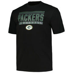 Green Bay Packers Big & Tall Pop T-Shirt - Black - Fanatics