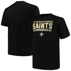 New Orleans Saints Big & Tall Pop T-Shirt - Black - Fanatics