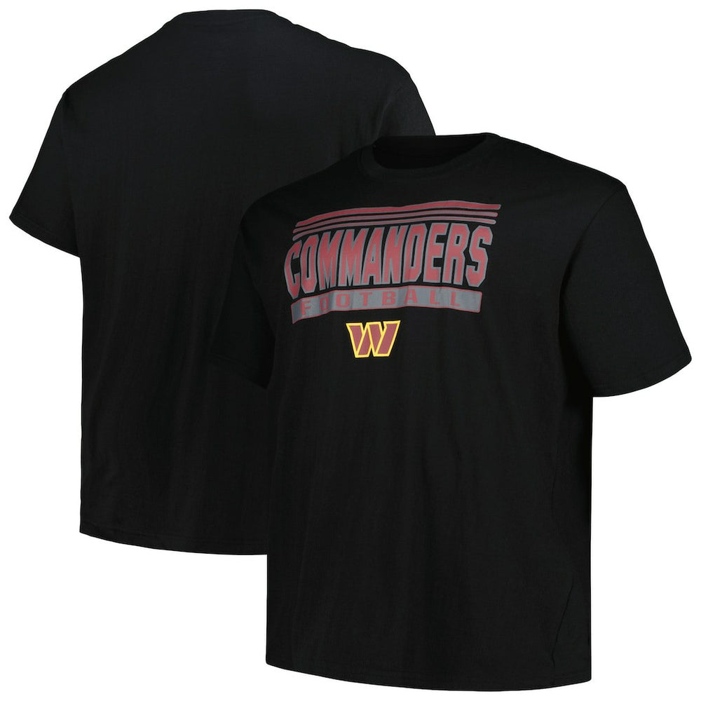 Washington Commanders Big & Tall Pop T-Shirt - Black - Fanatics