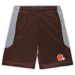 Cleveland Browns Big & Tall Team Logo Shorts - Brown - Fanatics