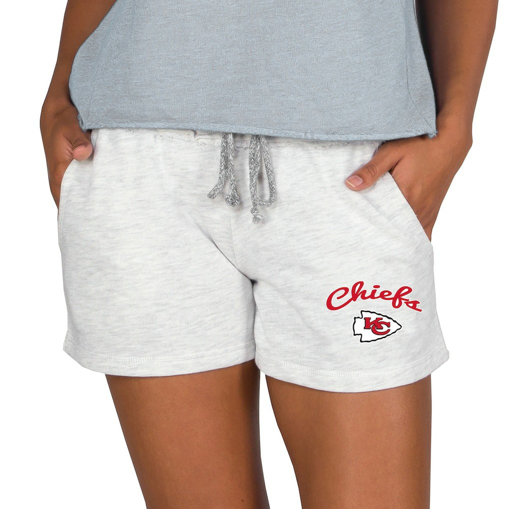 Kansas City Chiefs Concepts Sport Women's Mainstream Terry Lounge Shorts - Oatmeal - NFL