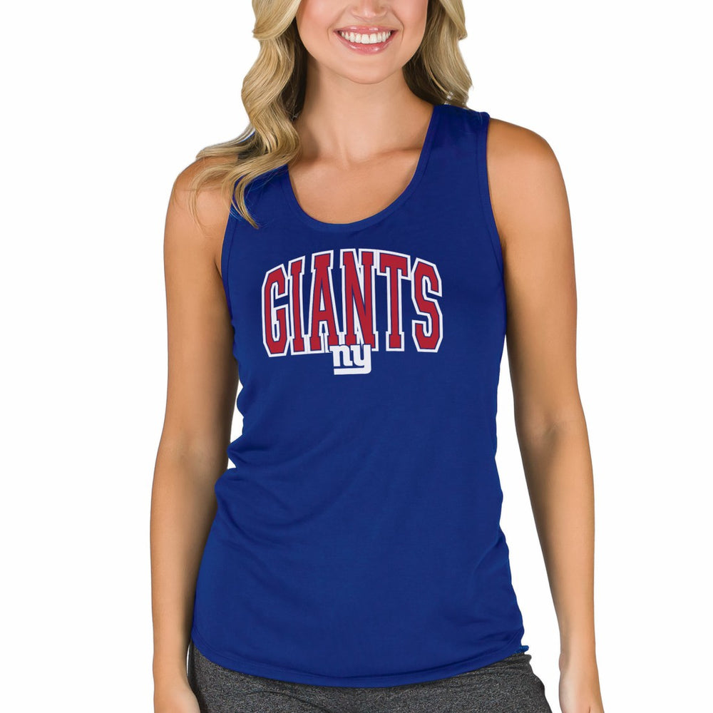 New York Giants Concepts Sport Women's Marathon Racer Back Tank Top - Royal - NFL